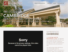Tablet Screenshot of cambridgehealthcenter.com
